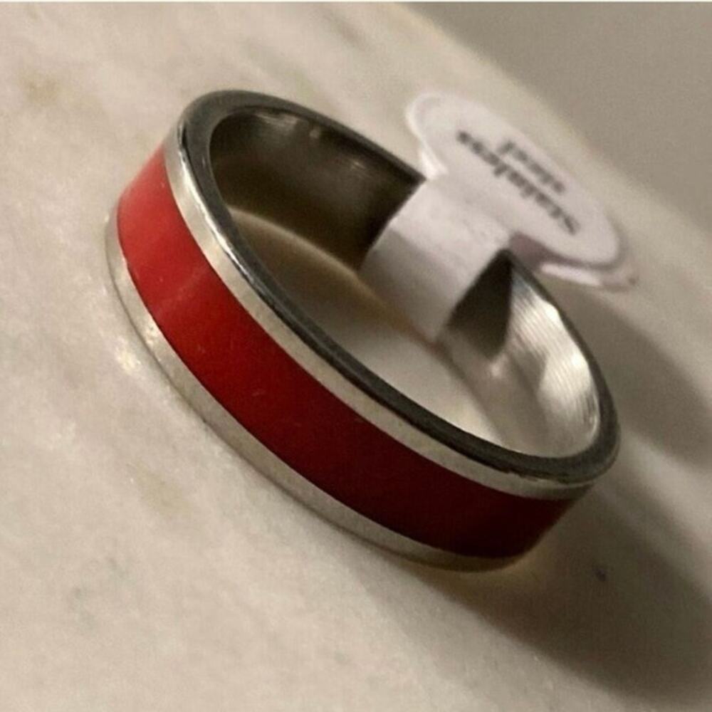 Stainless steel men’s unisex wedding band ring 10.5